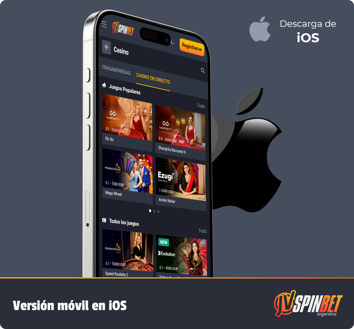 Cómo descargar JV Spin Mobile en iOS